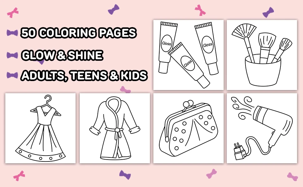 Glow & Shine Bold & Easy Coloring Book