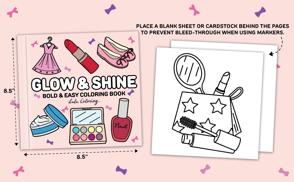 Glow & Shine Bold & Easy Coloring Book