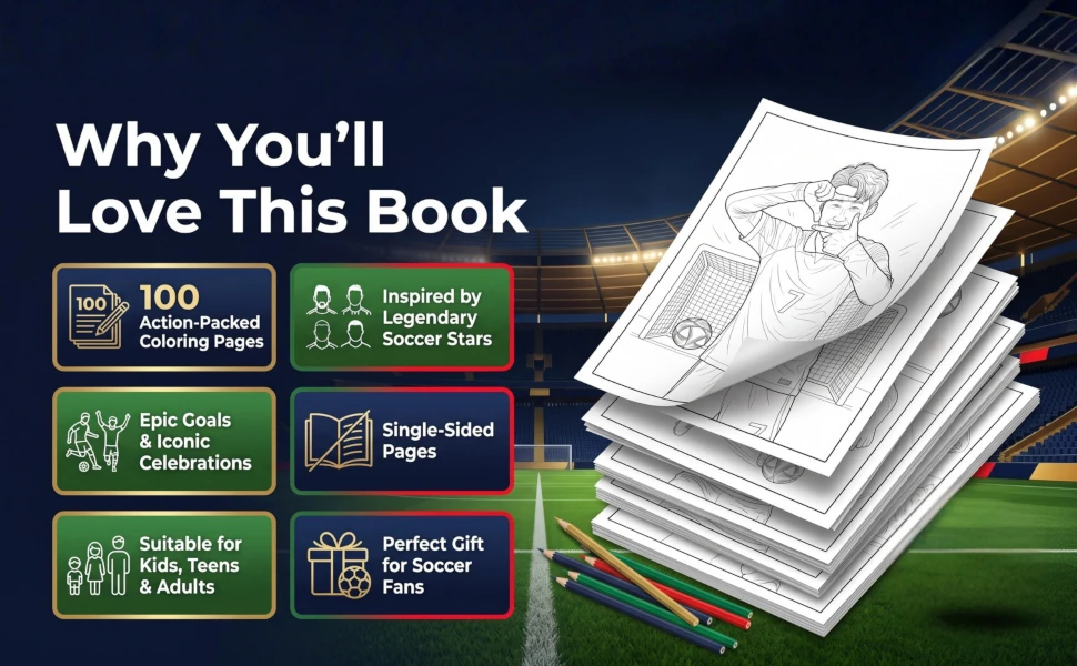 World Soccer Coloring Book
