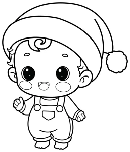 Adorable Baby Boy Wearing Santa Hat 🥰🎅👶