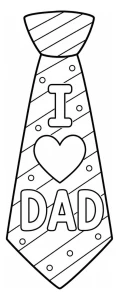 Adorable Dad Neck Tie with Heart and Love Message ๐โค๏ธ๐จ