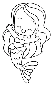 Adorable Mermaid with a Joyful Expression 🧜‍♀️🌊😊