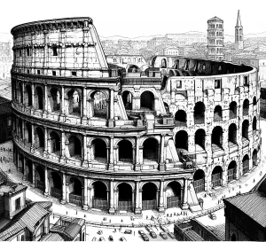 Ancient Roman Colosseum 🏟️🌟