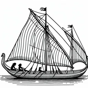 Ancient Egyptian Sailboat âĩðïļ