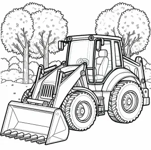 Backhoe Loader Construction or Farming Tractor Vehicle 🚜🚧