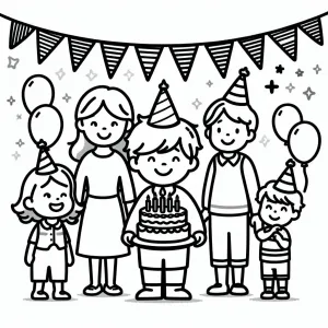 Boy holding Birthday Pie with 5 Candles  👦🎂🕯️