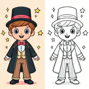 Boy Dressed up as a Magician 👦🎩