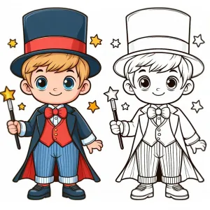 Boy Dressed up as a Magician 👦🎩