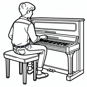 Boy Playing Piano 👦🎹