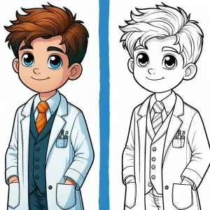 Boy Dressed up as Researcher 👦🔬
