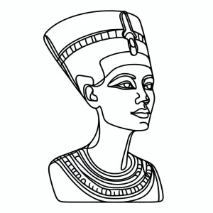 Bust of Nefertiti the Great Royal Wife of Egyptian Pharaoh đđŠ