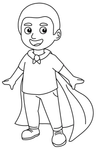 Carnival Boy Superhero with Cape for Festive Celebration and Masquerade Party 🦸‍♂️🎭🎉