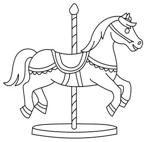 Carousel Galloping Horse Merry-Go-Round 🎠