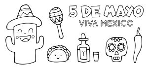 Celebrating Cinco de Mayo with Mexican Symbols 🇲🇽🎉