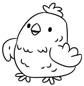 Cheerful Cute Little Chicken 🐥