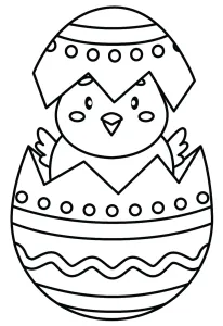 Chick Hatching from Decorated Easter Egg 🐣🥚🎨🌸