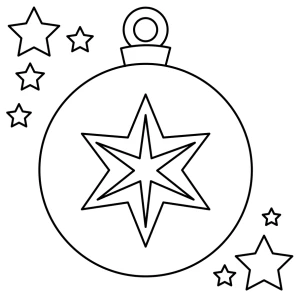 Christmas Bauble with Stars ✨🎄🌟