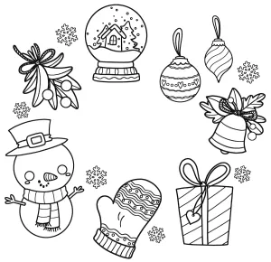 Cozy Snow Globe, Mitten, Ornaments, Snowman, Gift and Baubles ❄️🎄🎁