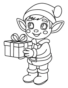 Christmas Elf with Present ππ§ββοΈ
