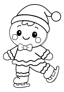 Christmas Gingerbread Girl Iceskating 🎅❄️⛸️