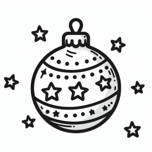 Christmas Bauble with Stars 🎄🌟
