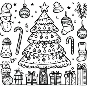 Christmas Tree 🎄 with Christmas Objects 🎁🔔