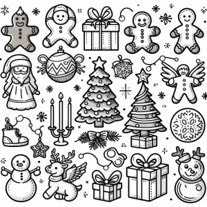 Christmas Objects Collage 🎄🎁