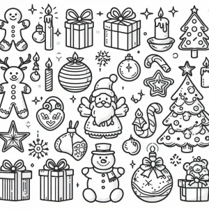 Christmas related Objects arranged 🎄🎁