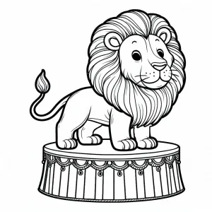 Circus 🎪 Lion on Stand 🦁
