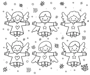 Collection of Christmas Angels Spreading Arms 👼✨❄️