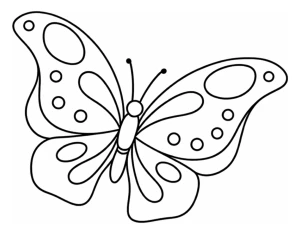 Colorful Butterfly with Spotted Wings and Curved Antennae 🦋🌸🐛