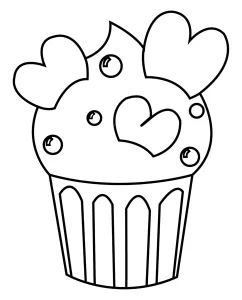Cupcake with Hearts ๐ง๐๐ซ