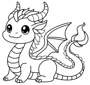 Cute Baby Dragon – Fantasy Creature 🐉✨🔥