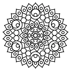 Cute Bold & Easy Abstract Mandala Inspired by Petal Shapes πΈβ¨π·πΏ