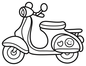 Cute Classic Vespa Scooter 🛵✨💖