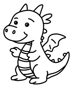 Cute Dragon with Friendly Expression 🐉😊✨