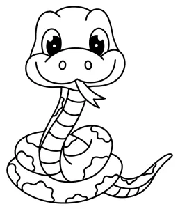 Adorable Green Snake with a Cheerful Smile - Year of the Snake 🐍🎉🐲🐾