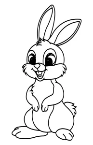 Cute Happy Rabbit Standing 🐰🌼