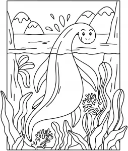 Cute Plesiosaur "Water Dinosaur" 🌊🦕🐟