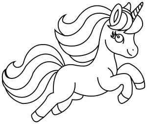 Cute Unicorn Jumping 🦄🌈✨🎠