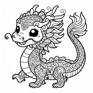 Cute Chinese Dragon Dancing for the Chinese Lunar New Year 🐉💃🎊