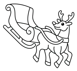 Deer Pulling Sleigh π¦βοΈπ