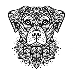 Dog Head Mandala Style πΆπΈ