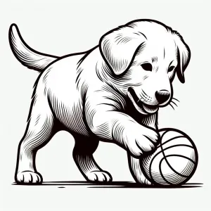 Dog Playing with Ball 🐶🎾