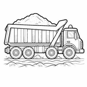 Dump Truck Carrying Sand 🚛🏞️