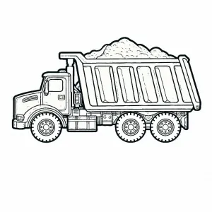 Dump Truck Carrying Sand 🚛🏞️