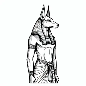 Anubis Standing Ancient Egypt God of funerary rites 👼🏞️