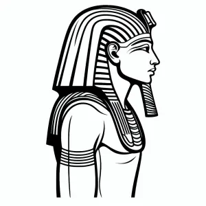 Ancient Egyptian Man Side Portrait 👨