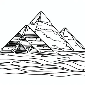 View of Pyramids of Giza in Egypt 🏜️🇪🇬