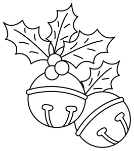 Festive Golden Jingle Bells with Holly ππΏπ